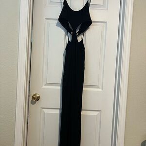 Backless Black Dress